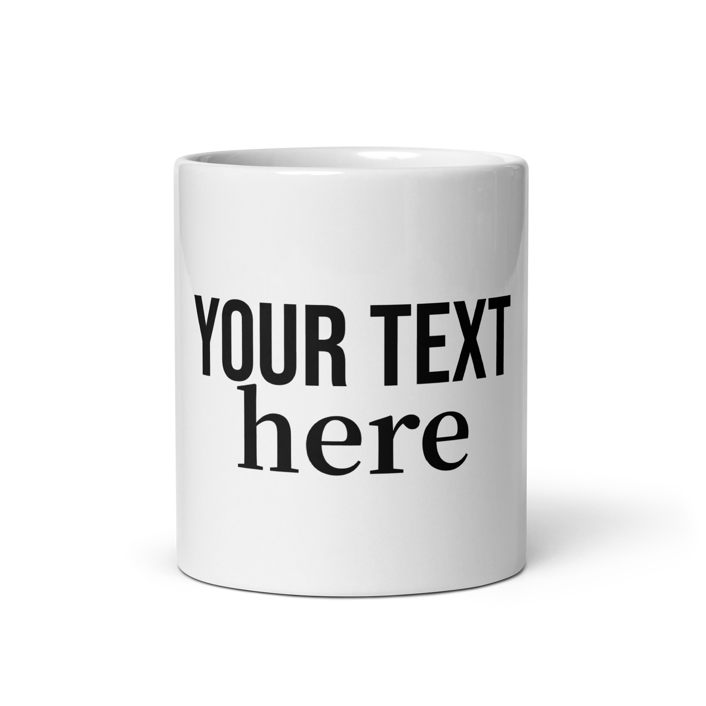 Dein Spruch auf einer Tasse