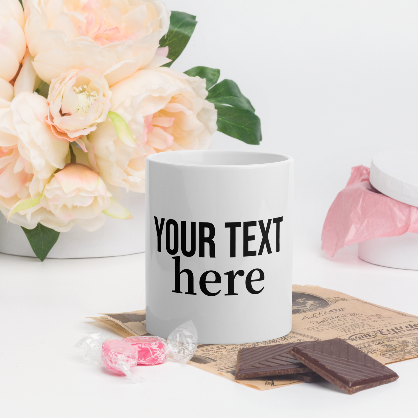 Dein Spruch auf einer Tasse