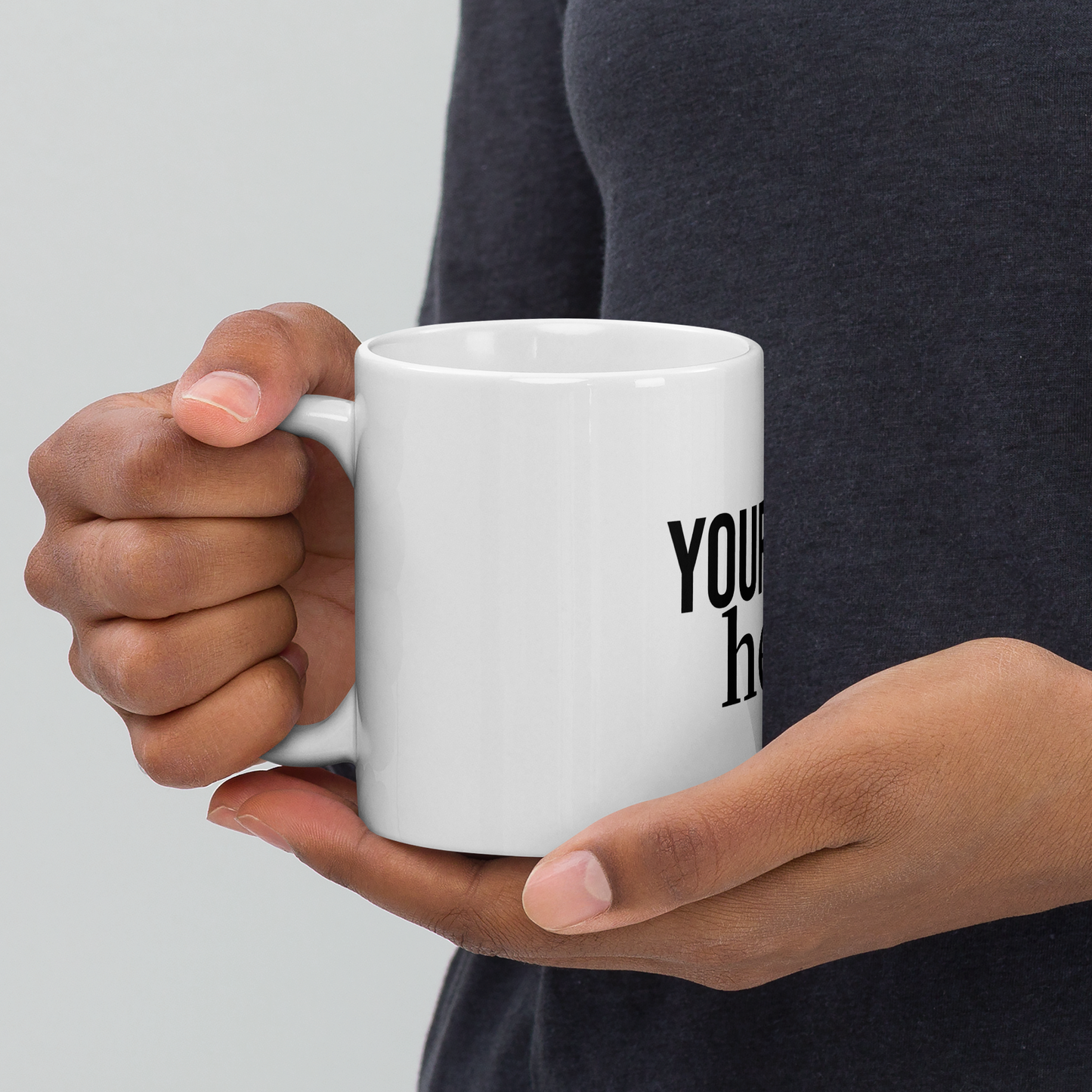 Dein Spruch auf einer Tasse