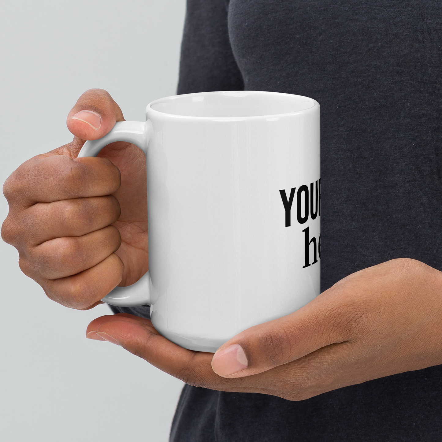 Dein Spruch auf einer Tasse