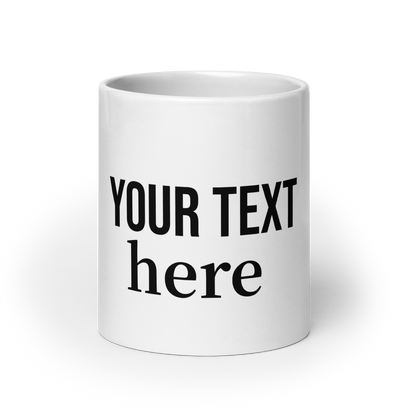 Dein Spruch auf einer Tasse