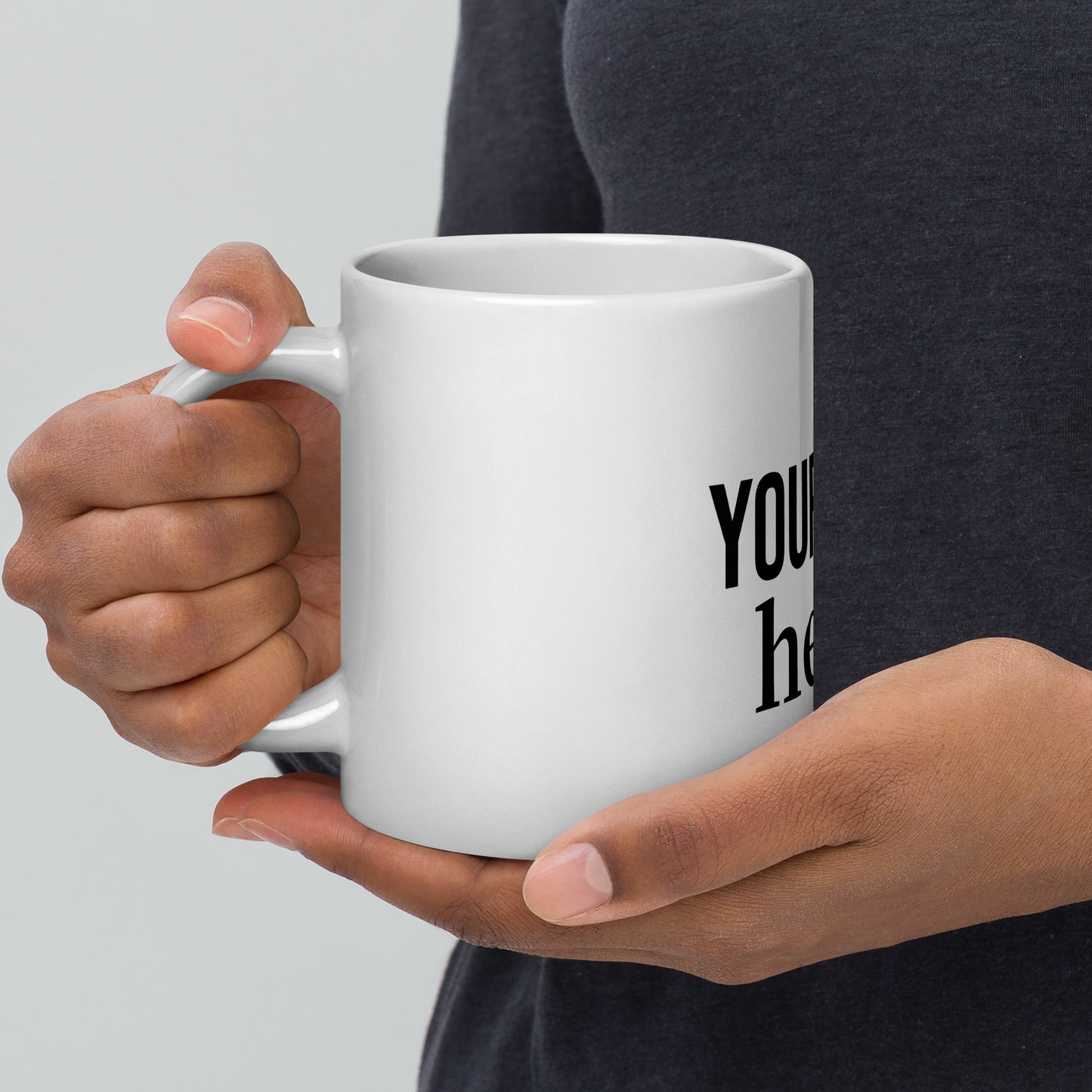 Dein Spruch auf einer Tasse