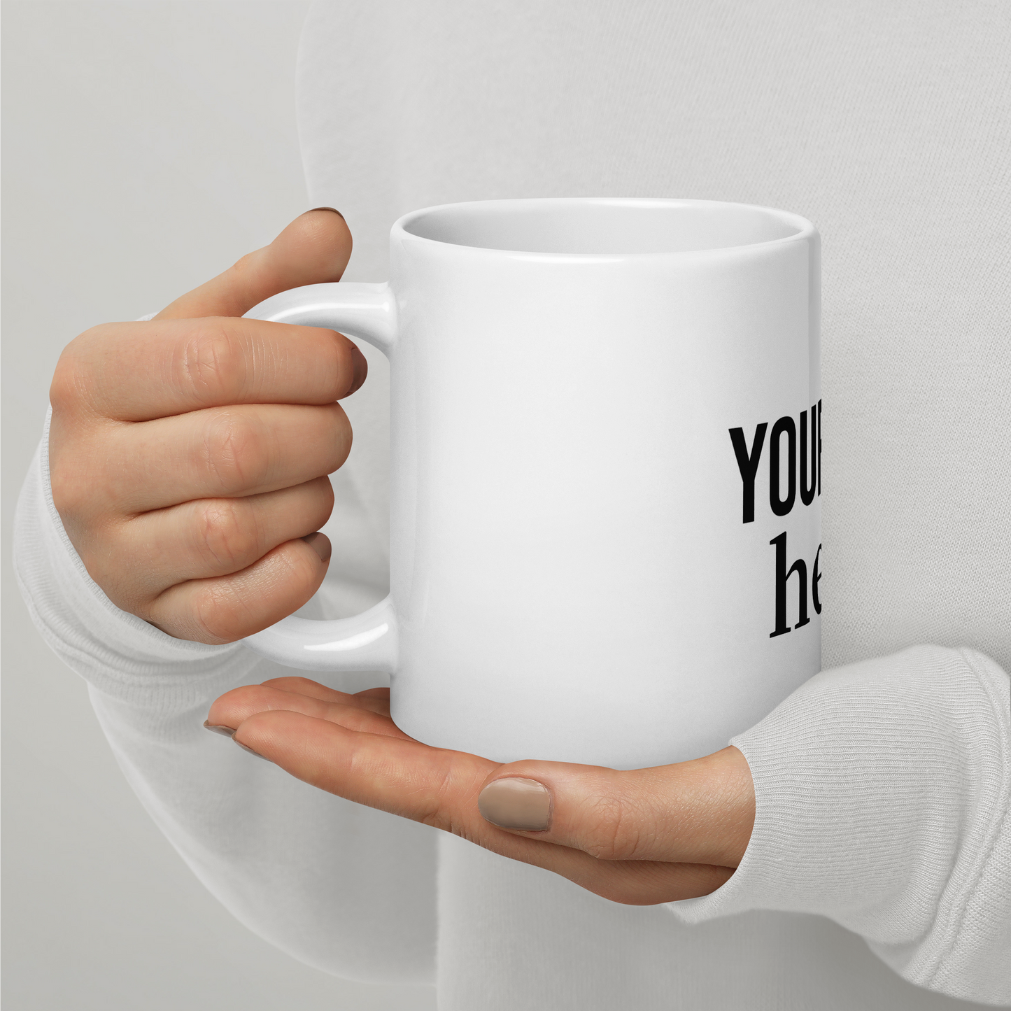 Dein Spruch auf einer Tasse